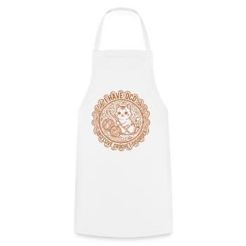 I Have OCD Obsessive Crochet crochet lover, - Cooking Apron - white - Front - AI Model Male 185 dark (185cm)