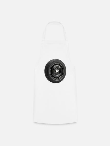 Car Wheel - Kochschürze - Weiß