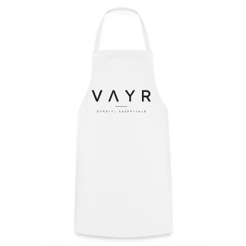 V A Y R  - Kochschürze - Weiß - Vorne - AI Model Male 185 dark (185cm)