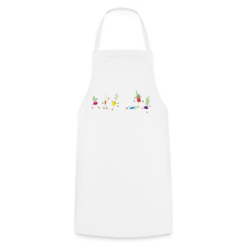 Botaniste - Tablier de cuisine - blanc - Devant - AI Model Male 185 dark (185cm)