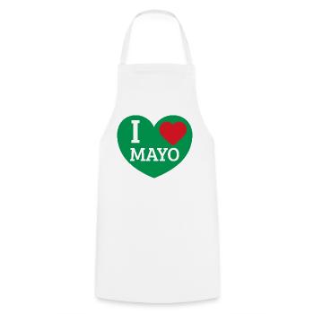 Ich liebe Mayo - Kochschürze - Weiß - Vorne - AI Model Male 185 dark (185cm)