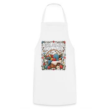 Un amour de broderie de plus au point - Tablier de cuisine - blanc - Devant - AI Model Male 185 dark (185cm)
