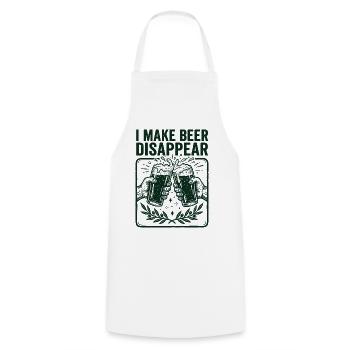 I Make Beer Disappear Craft Beer - Kochschürze - Weiß - Vorne - AI Model Male 185 dark (185cm)