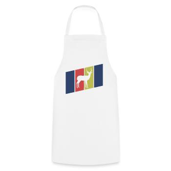 Antelope Silhouette Africa - Cooking Apron - white - Front - AI Model Male 185 dark (185cm)