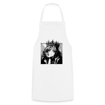 Queen of Shadows Manga Portrait - Cooking Apron - white - Front - AI Model Male 185 dark (185cm)