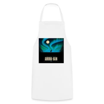 Aurora Hain National Park – Northern - Cooking Apron - white - Front - AI Model Male 185 dark (185cm)