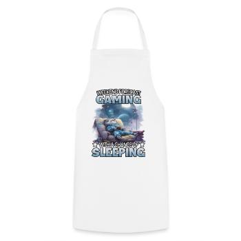 Weekend Forecast Gaming Panda - Cooking Apron - white - Front - AI Model Male 185 dark (185cm)