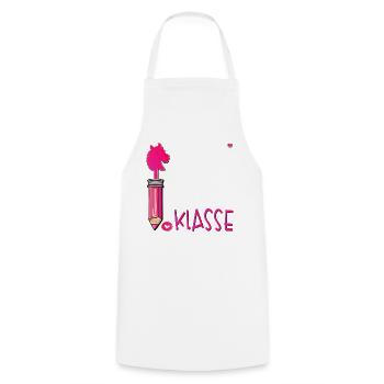 School Enrollment School Child Hobby Horsing - Cooking Apron - white - Front - AI Model Male 185 dark (185cm)