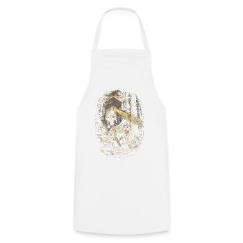 Rescue team - Cooking Apron - white - Front - AI Model Male 185 dark (185cm)