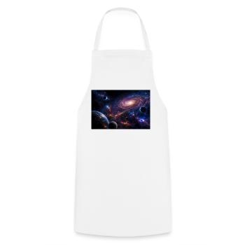 Milky way - Kochschürze - Weiß - Vorne - AI Model Male 185 dark (185cm)