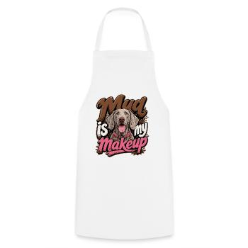 Weimaraner - Cooking Apron - white - Front - AI Model Male 185 dark (185cm)