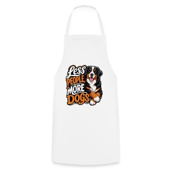 Bernese Mountain Dog - Cooking Apron - white - Front - AI Model Male 185 dark (185cm)