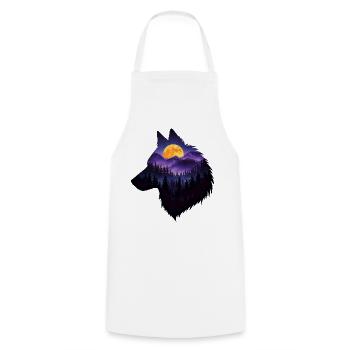 The Forest In Me - Cooking Apron - white - Front - AI Model Male 185 dark (185cm)