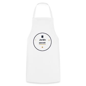 Jardin secret  - Tablier de cuisine - blanc - Devant - AI Model Male 185 dark (185cm)