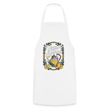 Liquid Sunshine Kombucha Brows - Cooking Apron - white - Front - AI Model Male 185 dark (185cm)