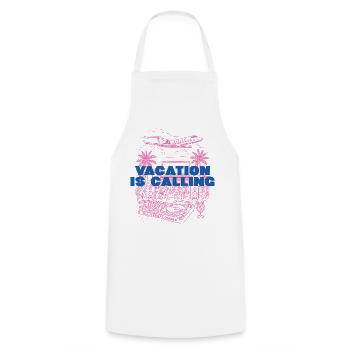 Les vacances appellent - Tablier de cuisine - blanc - Devant - AI Model Male 185 dark (185cm)