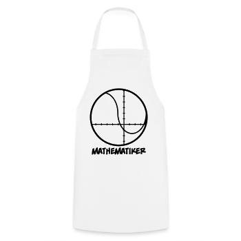 Mathematiker - Kochschürze - Weiß - Vorne - AI Model Male 185 dark (185cm)