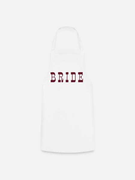 Bride – Burgundy - Kochschürze - Weiß