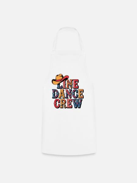 Line Dance Crew - Kochschürze - Weiß