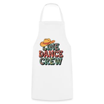 Country Dance Crew - Kochschürze - Weiß - Vorne - AI Model Male 185 dark (185cm)