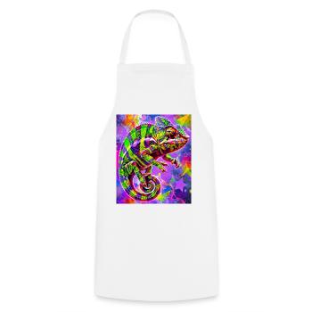 chameleon - Cooking Apron - white - Front - AI Model Male 185 dark (185cm)