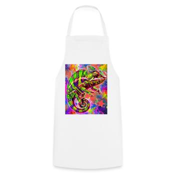 chameleon - Cooking Apron - white - Front - AI Model Male 185 dark (185cm)