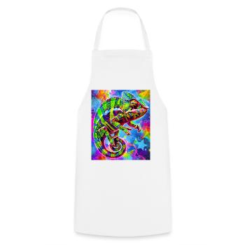 chameleon - Cooking Apron - white - Front - AI Model Male 185 dark (185cm)