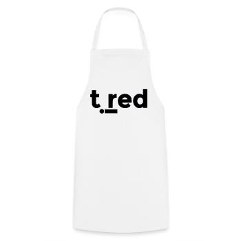 Tired - Cooking Apron - white - Front - AI Model Male 185 dark (185cm)