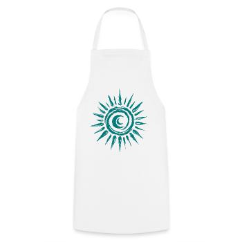 Soleil Lune - Tablier de cuisine - blanc - Devant - AI Model Male 185 dark (185cm)