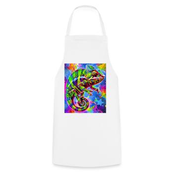 chameleon - Cooking Apron - white - Front - AI Model Male 185 dark (185cm)