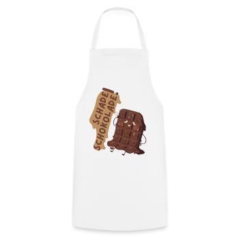 What a pity chocolate! - Cooking Apron - white - Front - AI Model Male 185 dark (185cm)