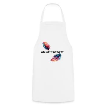 être différent - Tablier de cuisine - blanc - Devant - AI Model Male 185 dark (185cm)