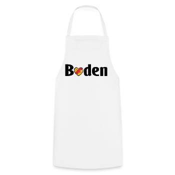 Unser Baden - Kochschürze - Weiß - Vorne - AI Model Male 185 dark (185cm)