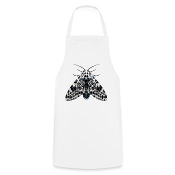 Giant Leopard Moth Hypercompe scribonia Anime - Cooking Apron - white - Front - AI Model Male 185 dark (185cm)