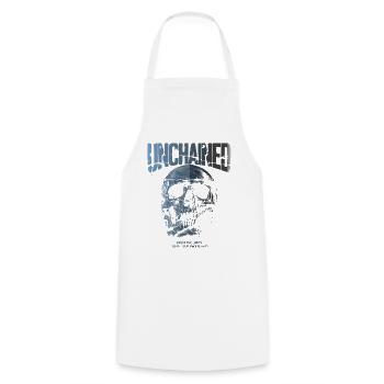 Unchained Skull Breaks Limits - Cooking Apron - white - Front - AI Model Male 185 dark (185cm)