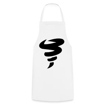 tornade - Tablier de cuisine - blanc - Devant - AI Model Male 185 dark (185cm)