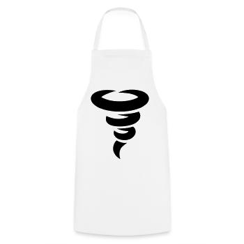 tornade - Tablier de cuisine - blanc - Devant - AI Model Male 185 dark (185cm)