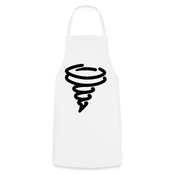 tornade - Tablier de cuisine - blanc - Devant - AI Model Male 185 dark (185cm)