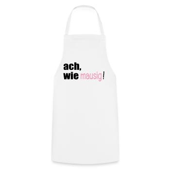 MAUSIGE SPRÜCHE - Kochschürze - Weiß - Vorne - AI Model Male 185 dark (185cm)