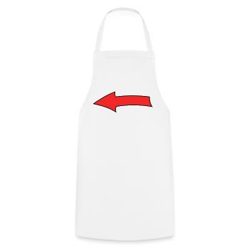 Arc à flèches - Tablier de cuisine - blanc - Devant - AI Model Male 185 dark (185cm)