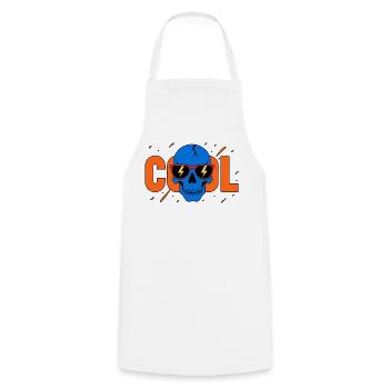 Lunettes de soleil Cool Skull Flash - Tablier de cuisine - blanc - Devant - AI Model Male 185 dark (185cm)