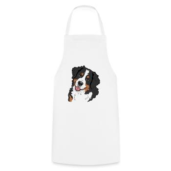 Bouvier bernois - Tablier de cuisine - blanc - Devant - AI Model Male 185 dark (185cm)
