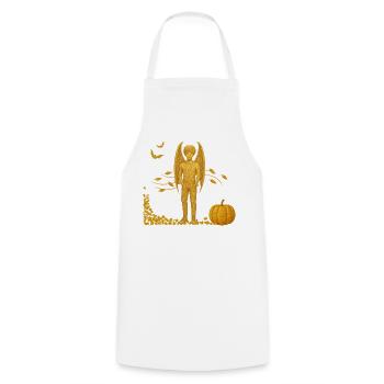 Fall Edition: Vampire Demon with Bats - Cooking Apron - white - Front - AI Model Male 185 dark (185cm)