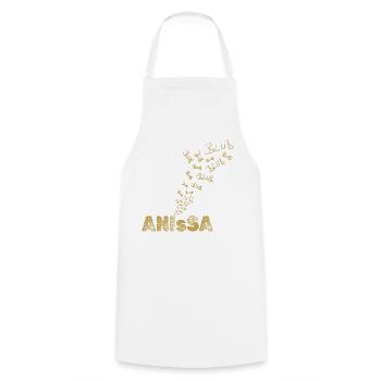 Anissa als Segeln - Kochschürze - Weiß - Vorne - AI Model Male 185 dark (185cm)