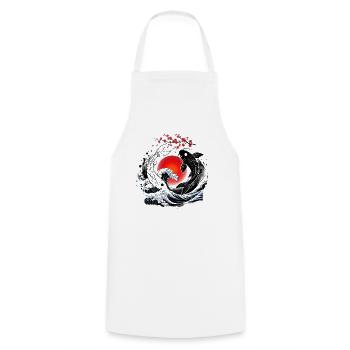 KOI FISH YIN YANG - Kochschürze - Weiß - Vorne - AI Model Male 185 dark (185cm)