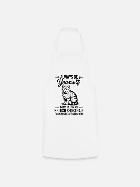 Britisch Kurzhaar Katze Britisch Kurzhaar Geschenk - Kochschürze - Weiß