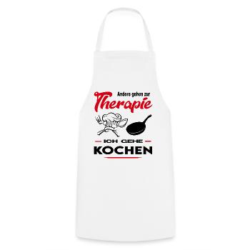 Koch Köchin Küchenchef Gastronom Beruf Arbeit - Kochschürze - Weiß - Vorne - AI Model Male 185 dark (185cm)