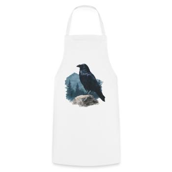 Raven Vintage - Tablier de cuisine - blanc - Devant - AI Model Male 185 dark (185cm)