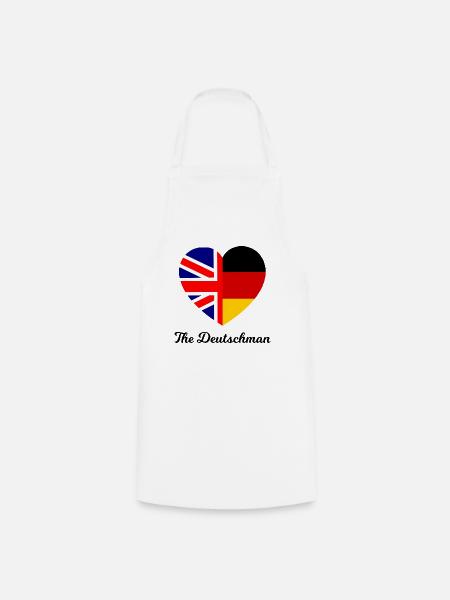Herzflagge UKDE Fusion - Kochschürze - Weiß