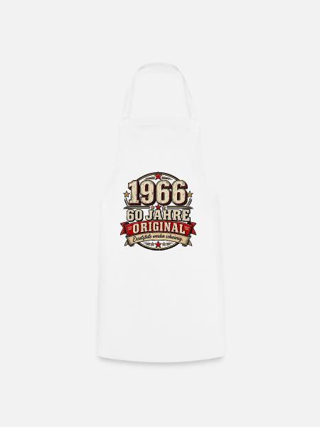 1966 – 60 Jahre Original | Lustiges Retro Design - Kochschürze - Weiß